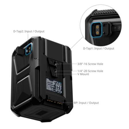 SmallRig 4985 X-Touch X221 - inteligentny/smart akumulator V-Mount